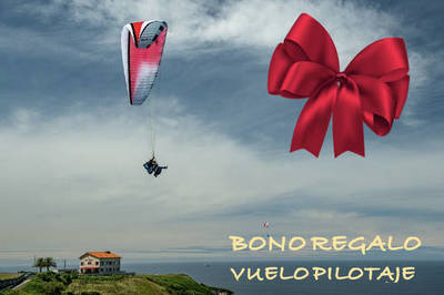 Regala un vuelo de pilotaje de parapente